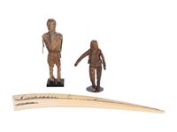Alaskan Decorated Cribbage Board, and Iñupiat Dolls