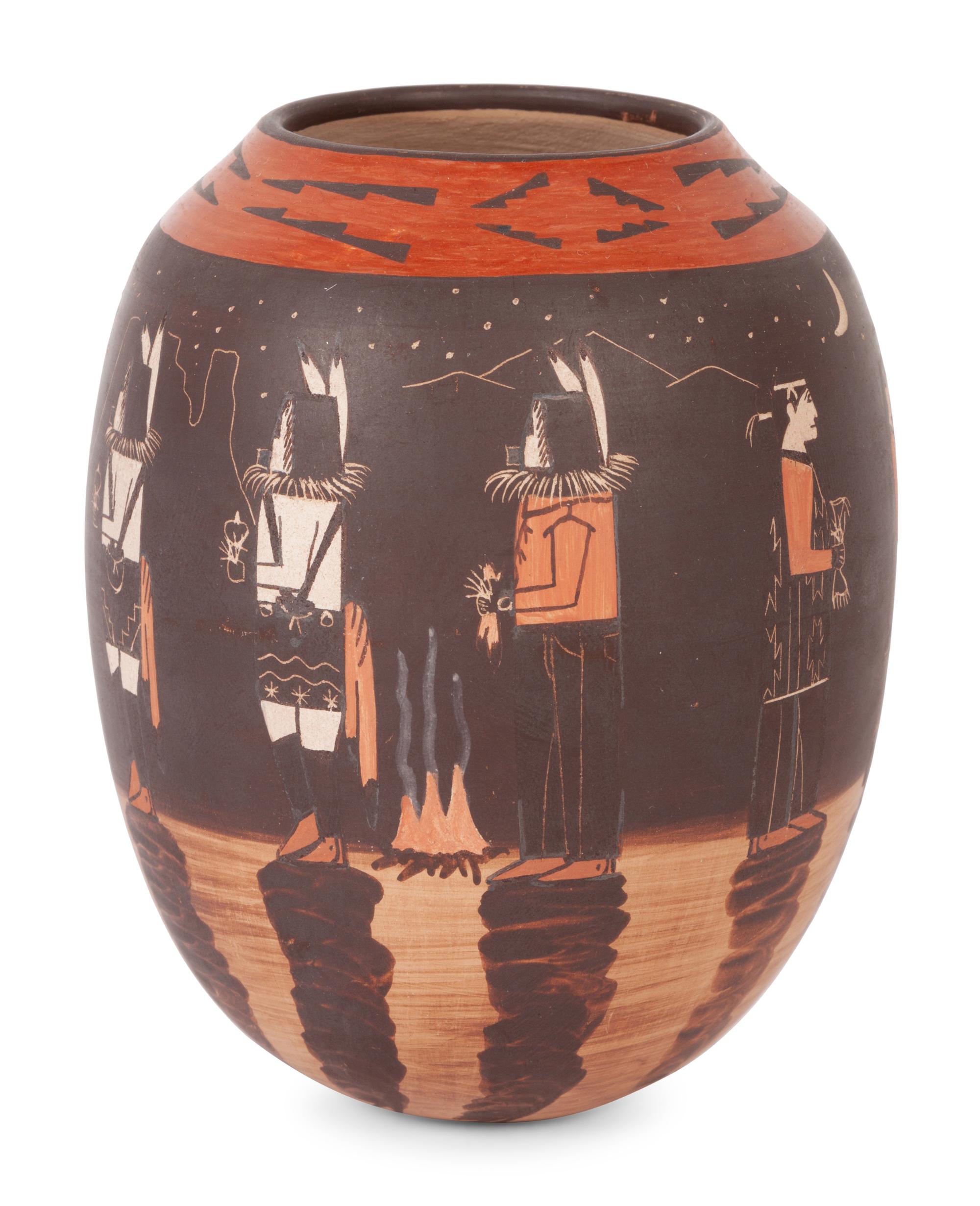 Yeibichai Dancers Pot