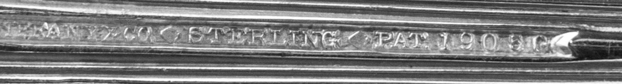 An American Silver Flatware Service, Tiffany & Co., New York, NY, Shell and Thread pattern, comprising: 8 luncheon knives 8 butter kniv