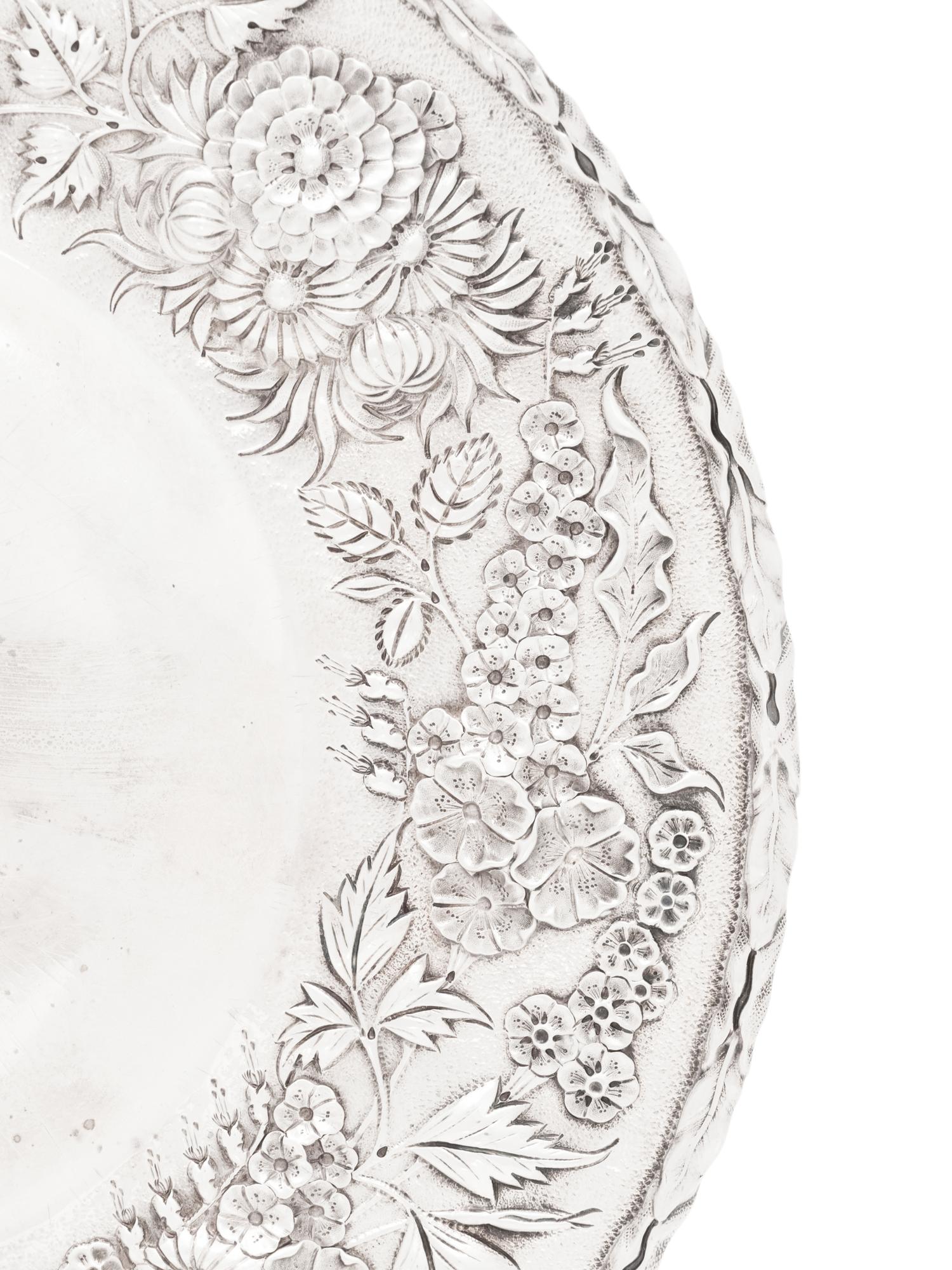 An S. Kirk and Son Repousse Silver Platter