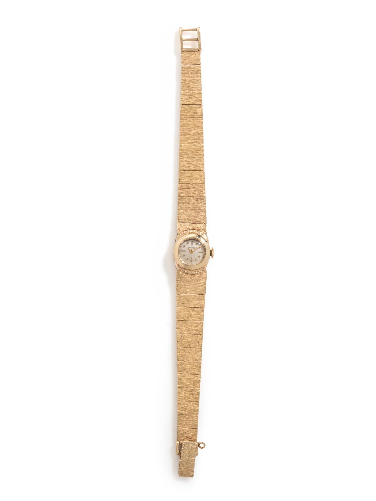 LE COULTRE, YELLOW GOLD WATCH