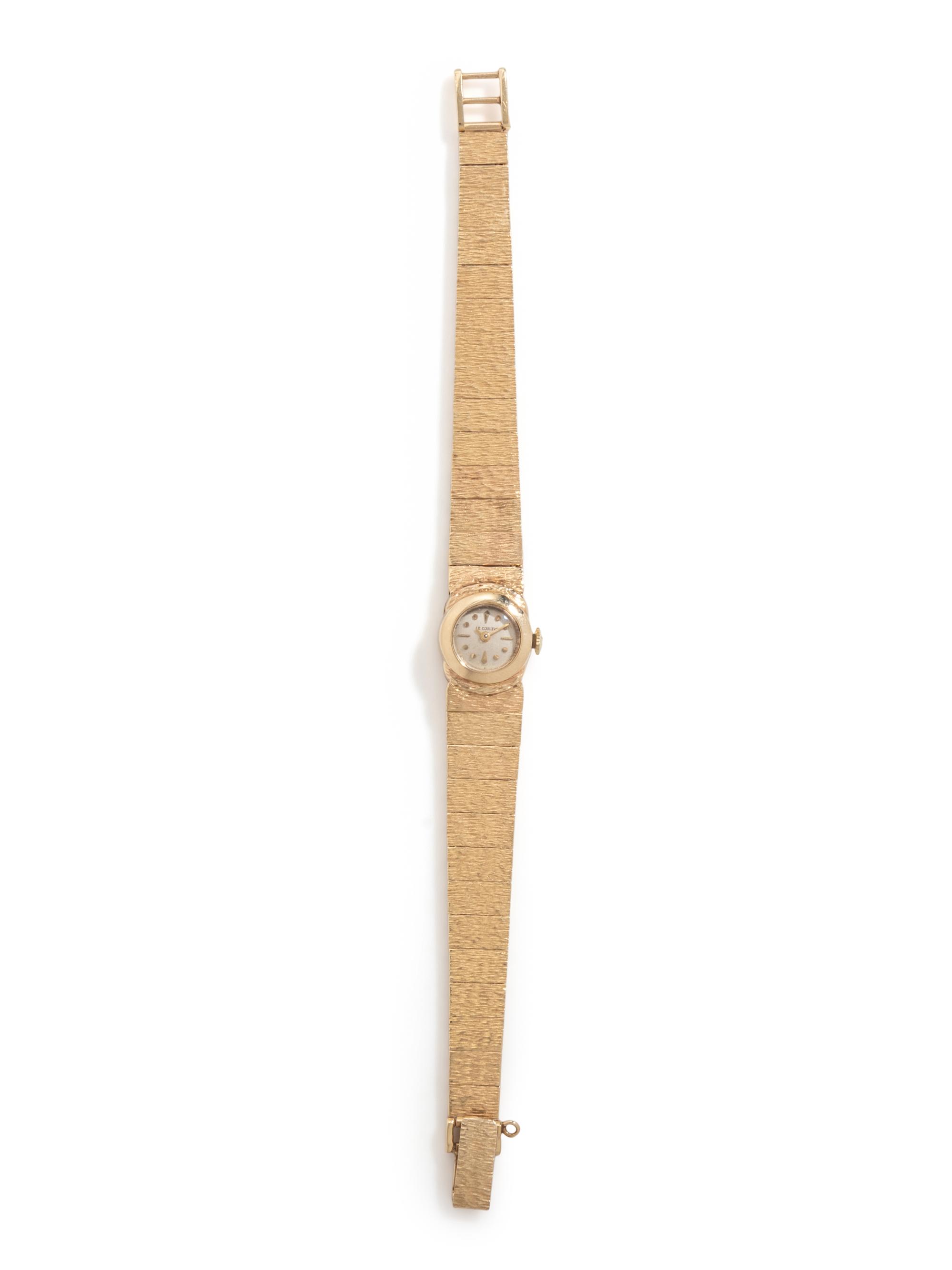 LE COULTRE, YELLOW GOLD WATCH