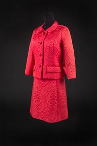 Christian Dior by Marc Bohan Haute Couture Ensemble, Autumn/Winter 1965 — Worn by Olivia de Havilland to the London movie premiere of the movie 'Lady in a Cage' (1964).