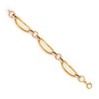 TRICOLOR GOLD LINK BRACELET