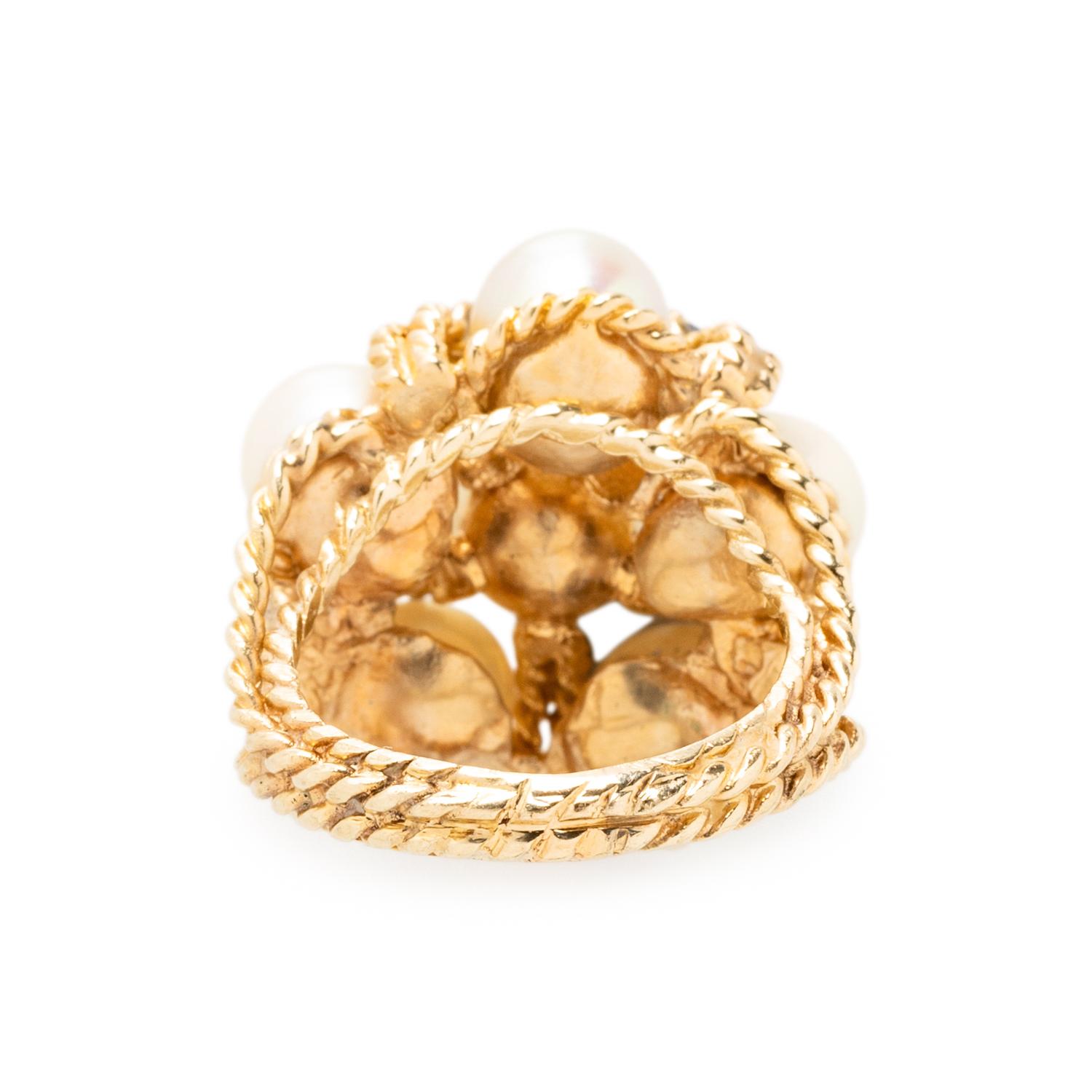 YELLOW GOLD, SAPPHIRE, AND CULTURED PEARL SET