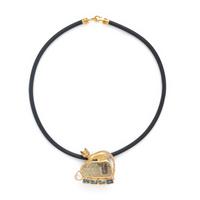 Coomi, Egyptian Scarab, Diamond, and Yellow Gold Cat Necklace