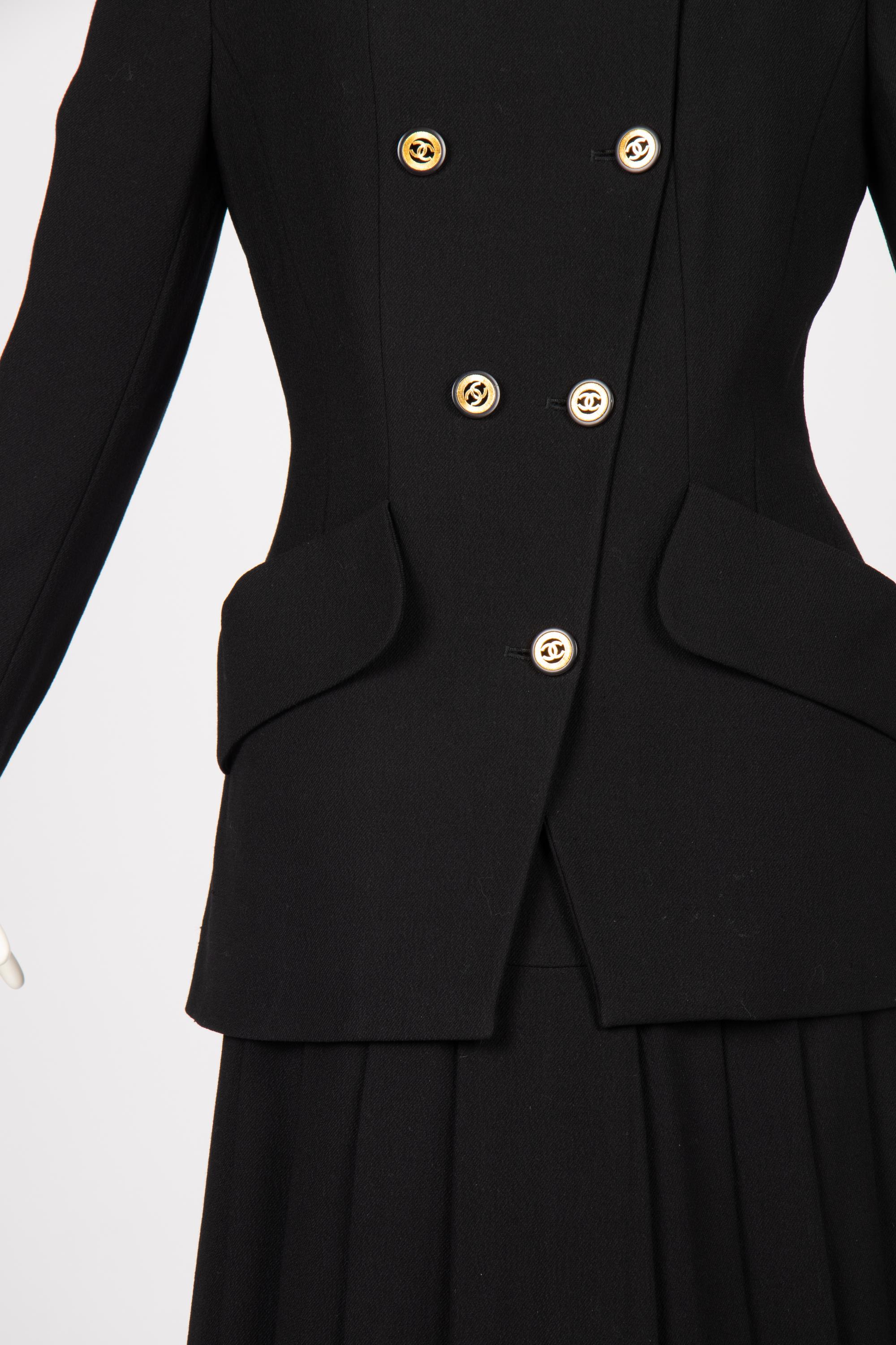 Three Chanel Pieces: One Jacket, One Skirt Suit, 1985-90s