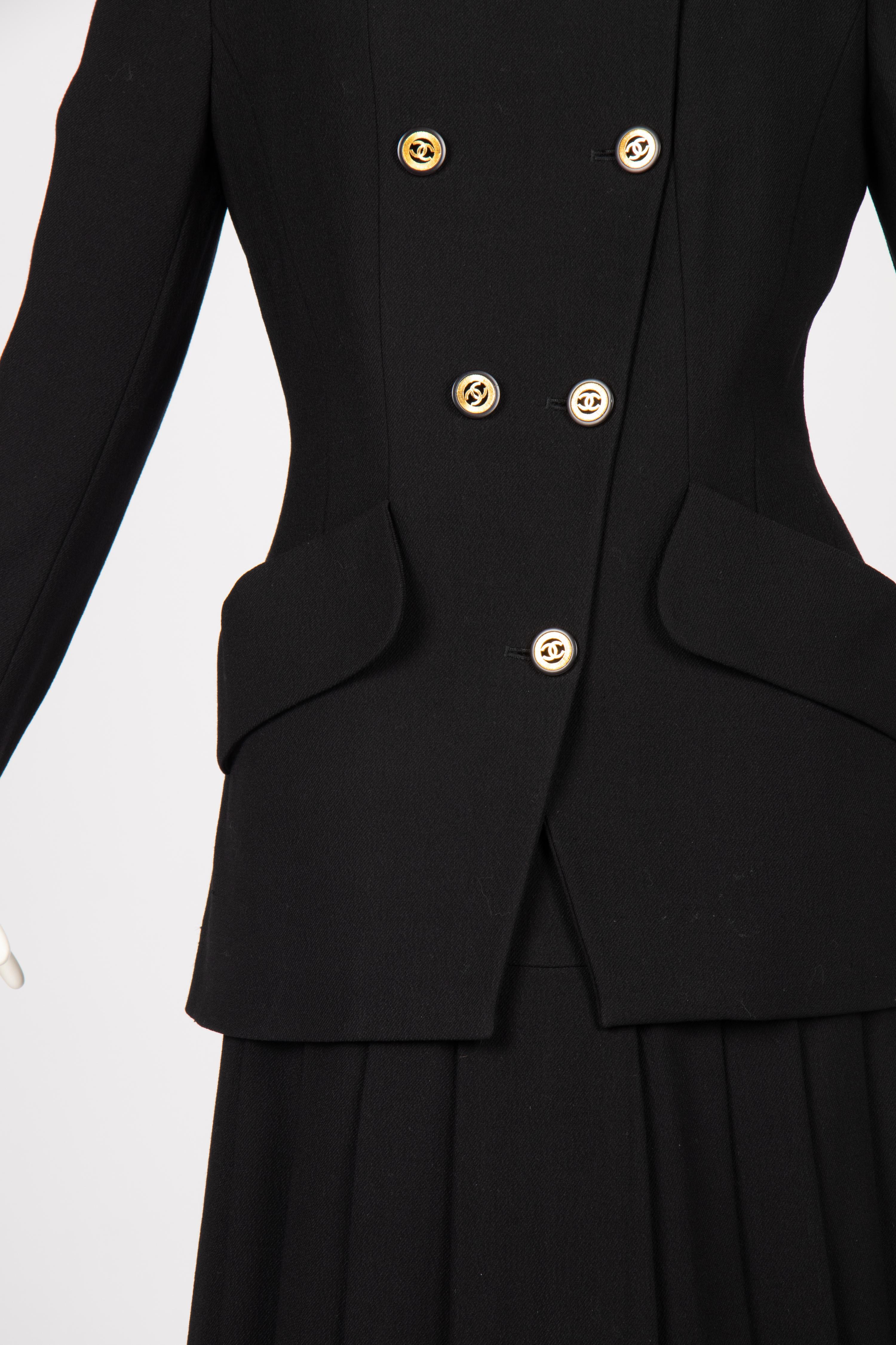 Three Chanel Pieces: One Jacket, One Skirt Suit, 1985-90s