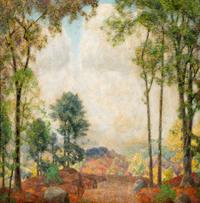 Landscape with Trees and Hills