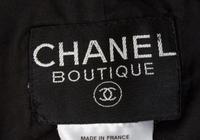 A Chanel Black Wool Jacket, Size 38.