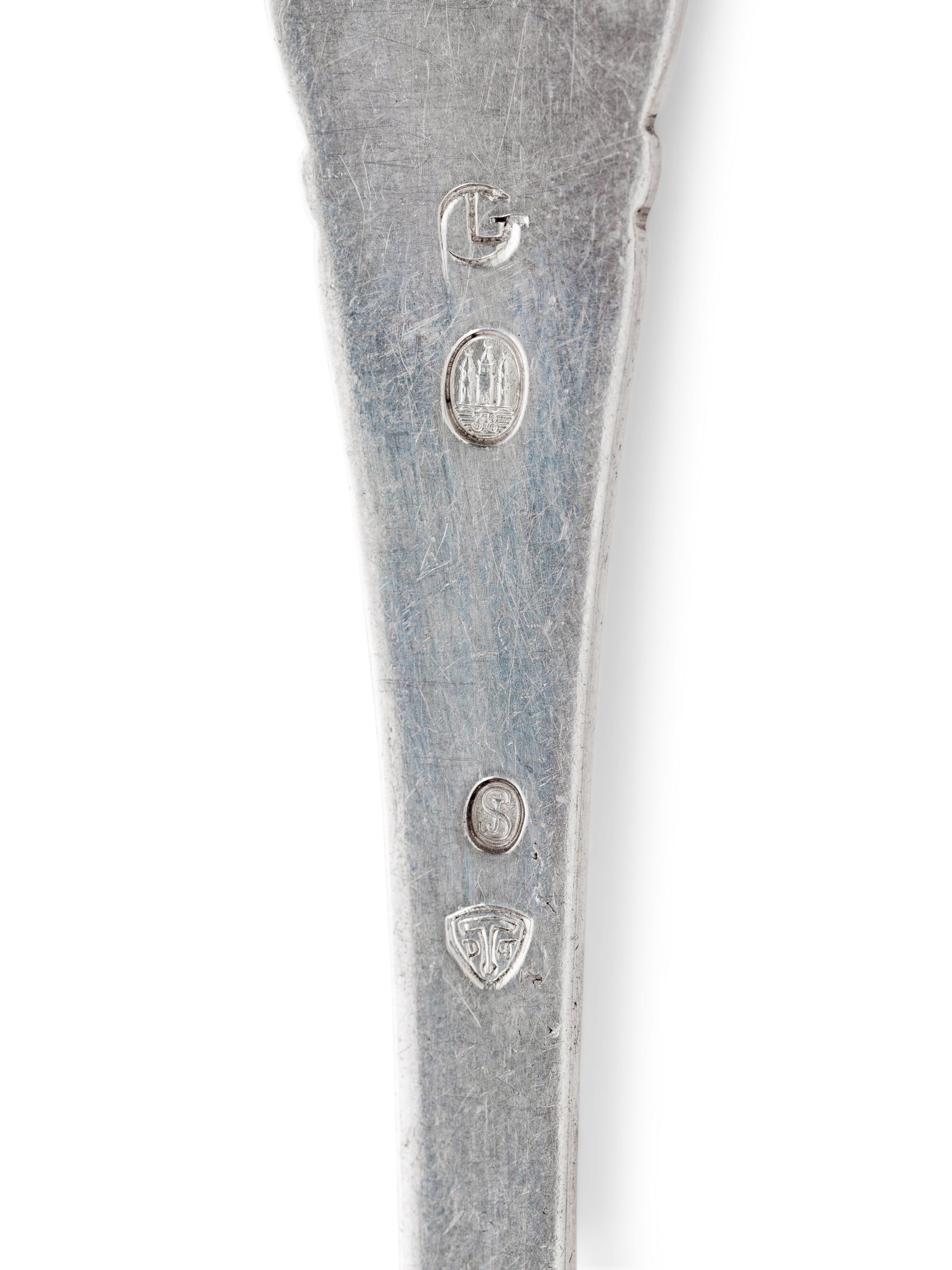 A Danish Art Deco Silver Flatware Service