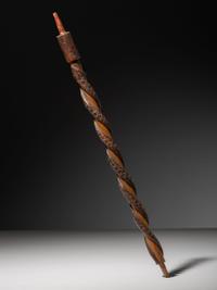 Great Lakes Carved Pipe Stem, with Snakes