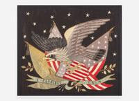 An Asian Export Patriotic embroidery, circa 1900