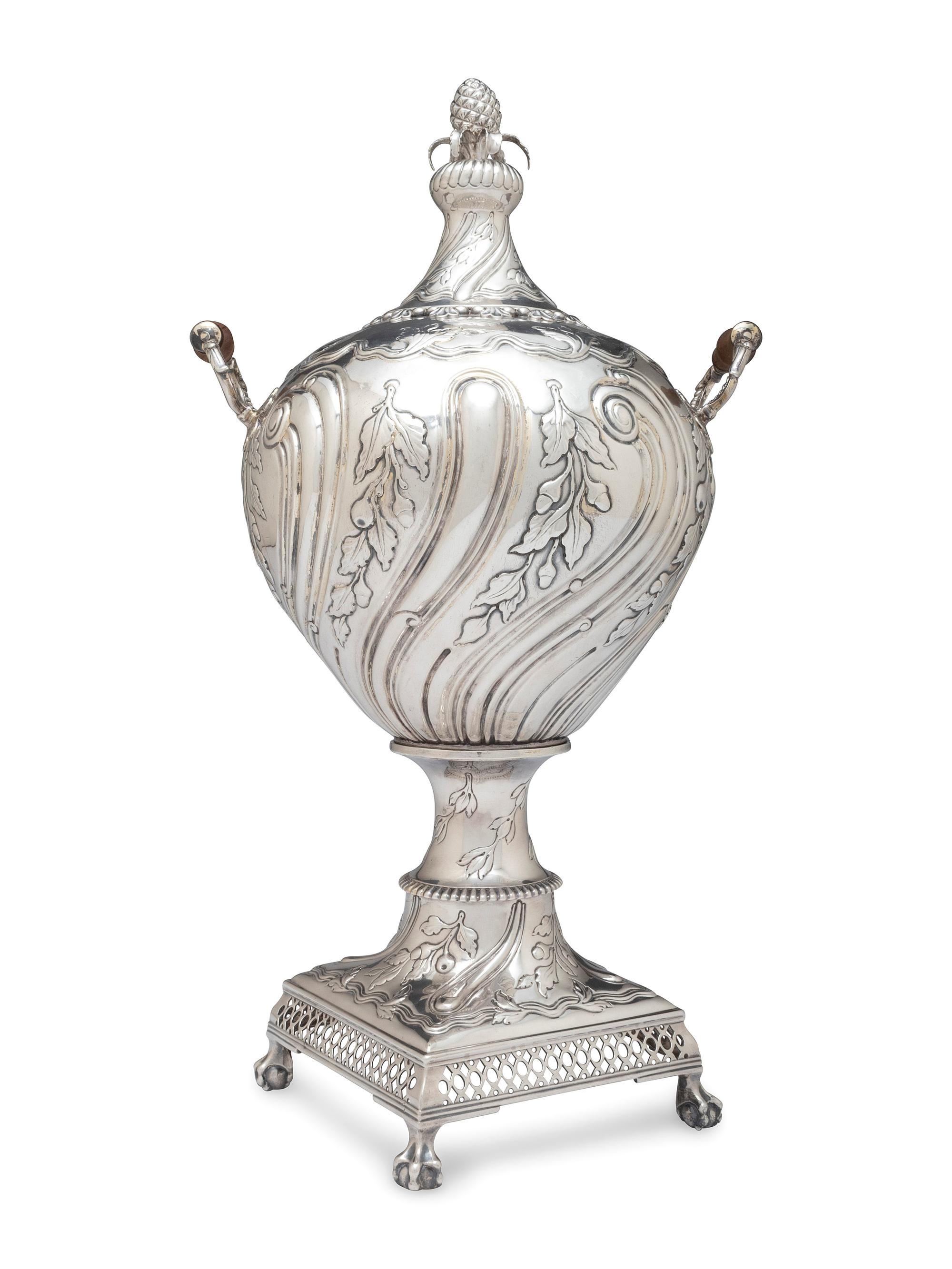 A Scottish George III Silver Tea Urn