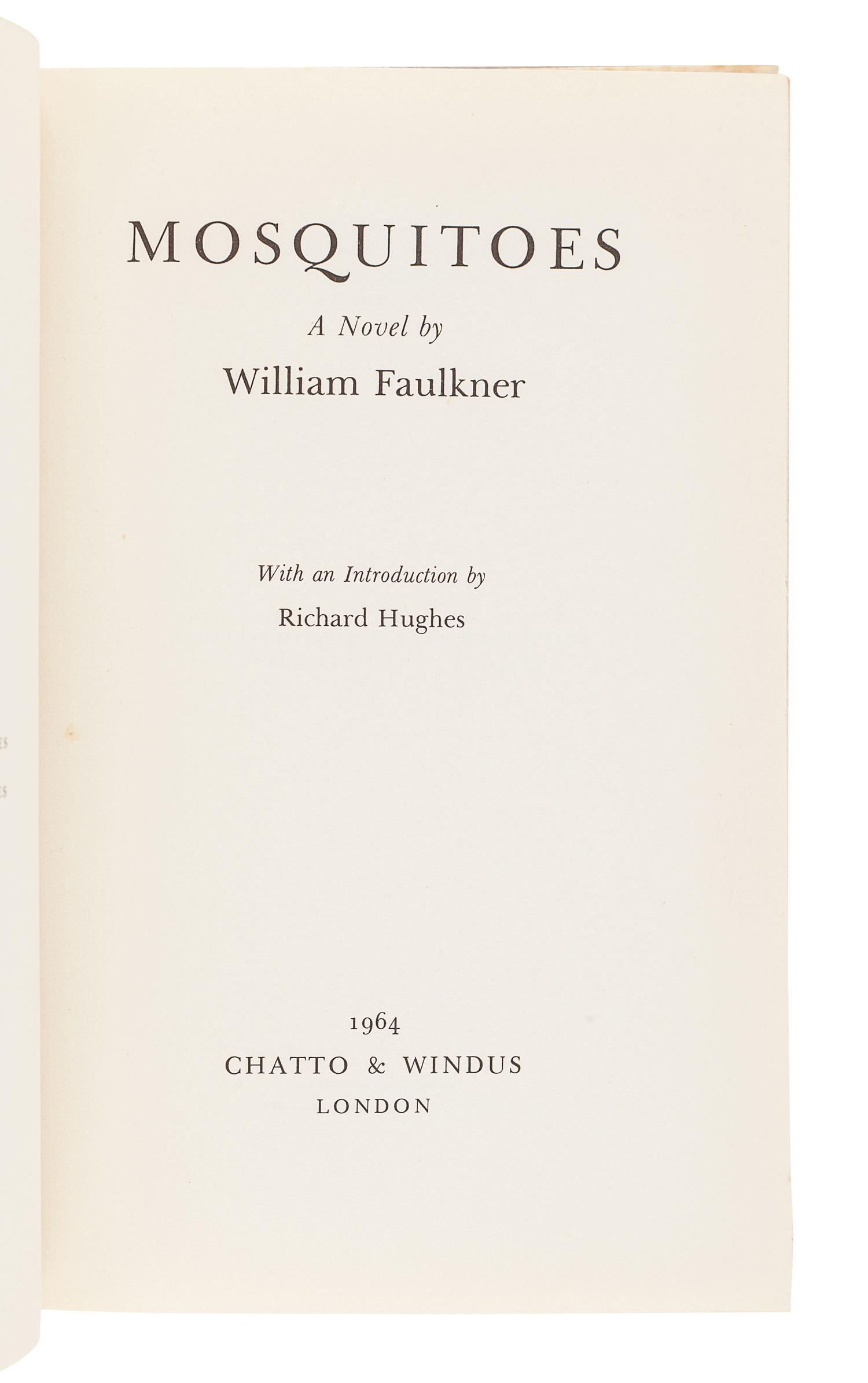 FAULKNER, William (1897-1962). A group of FIRST ENGLISH EDITIONS or later American printings of Faulkner's works, comprising: