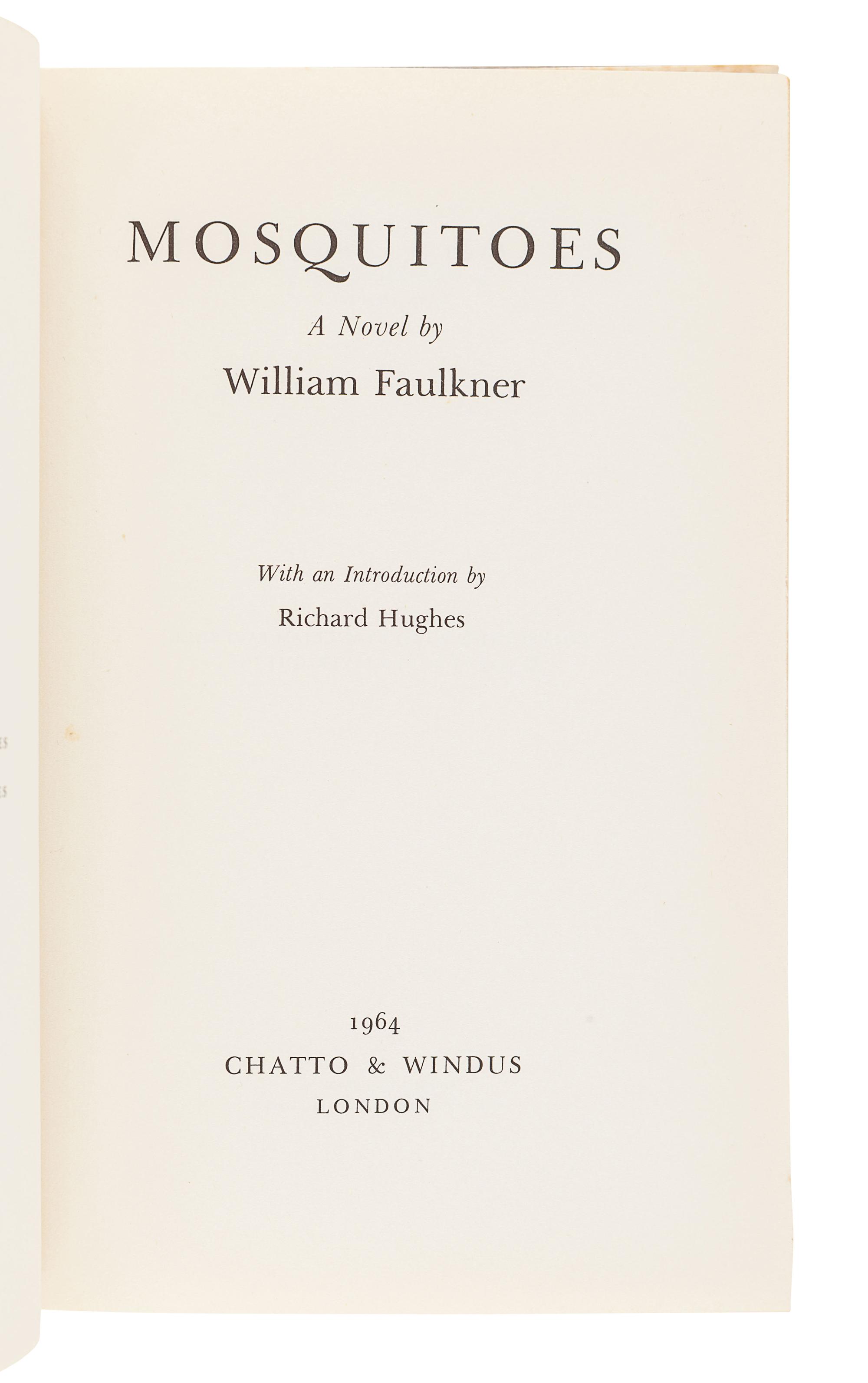 FAULKNER, William (1897-1962). A group of FIRST ENGLISH EDITIONS or later American printings of Faulkner's works, comprising: