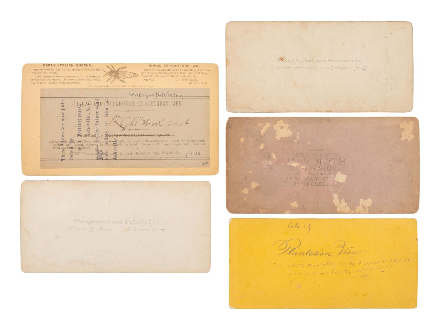 [African Americana] Group of 11 Stereoviews, Rare Image of the First Memorial Day Celebration.
