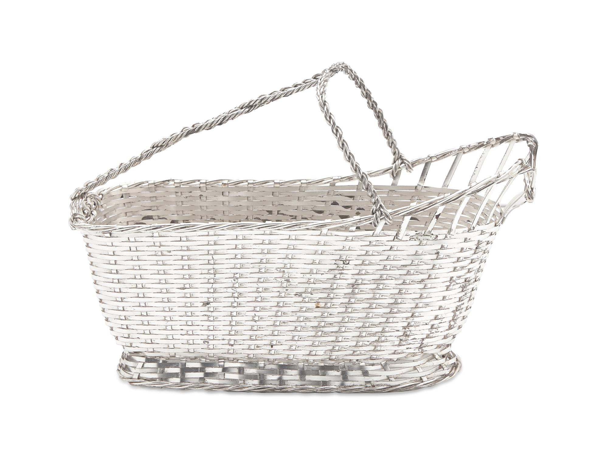 A Christofle Gallia Silver-Plate Wine Bottle Caddy