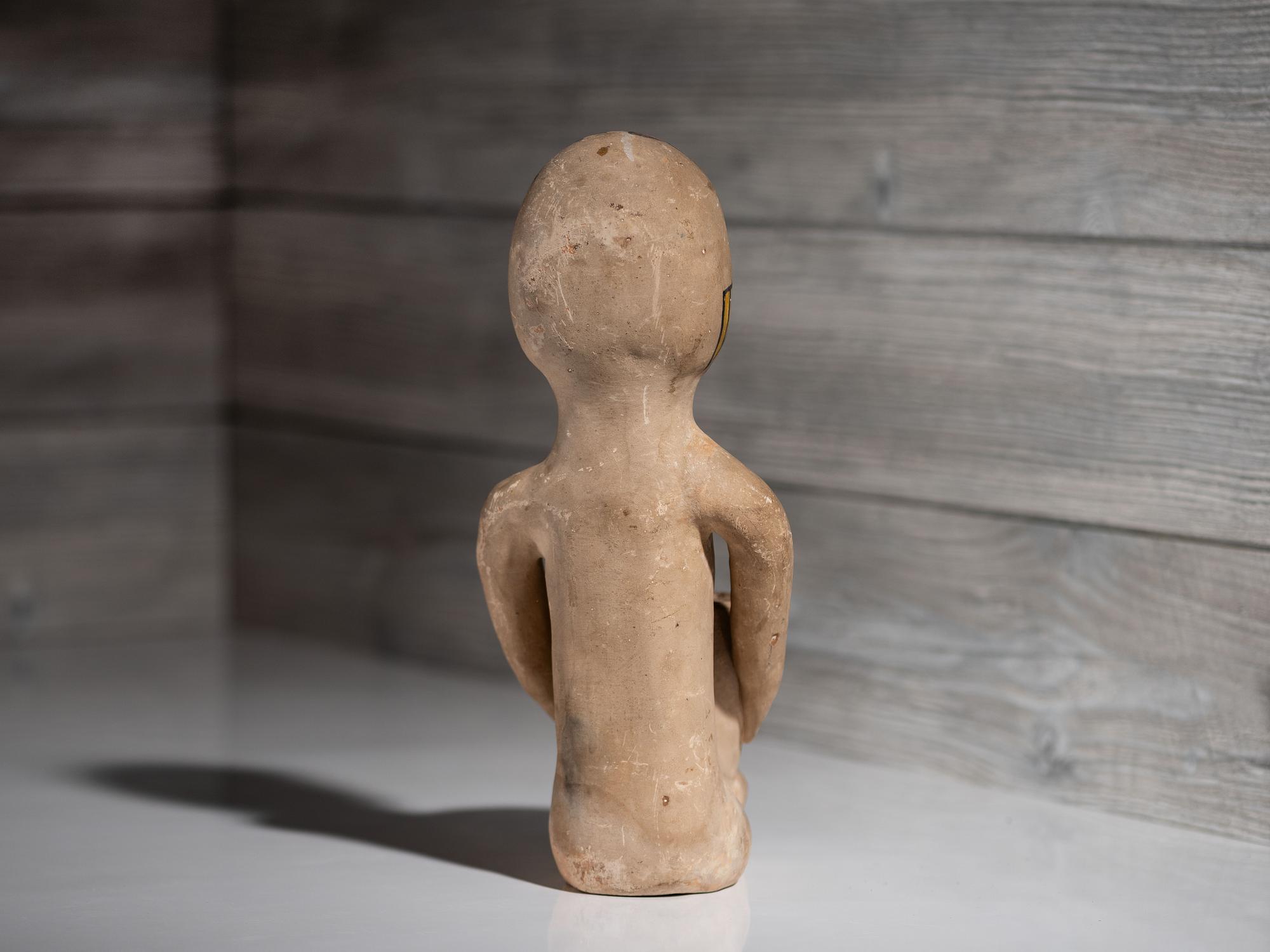 Tesuque Pottery Rain God, Display Size