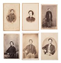 [MILITARIA]. 26 photographs, incl. CDVs of Civil War officers and enlisted men, some identified.