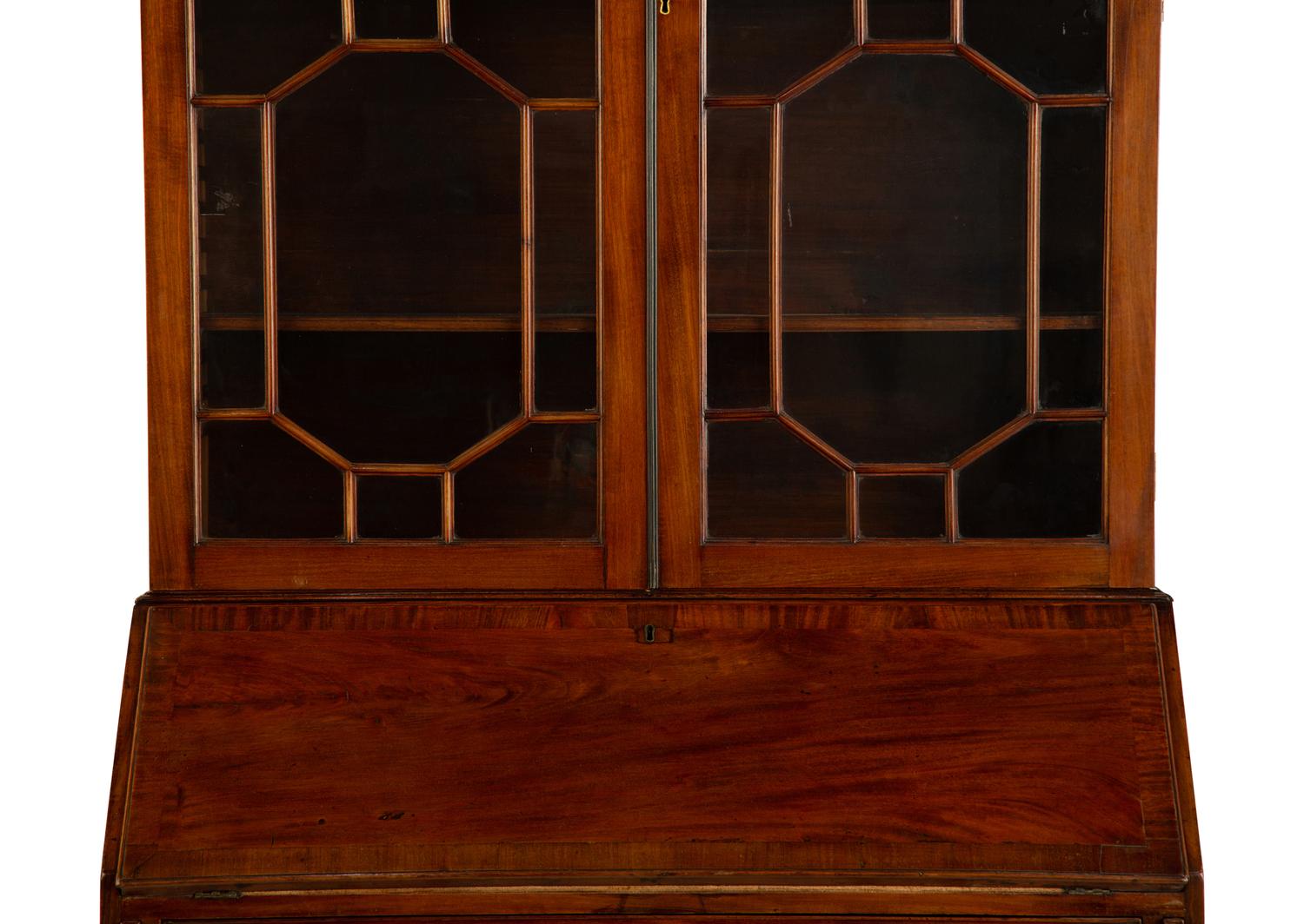 A George III Mahogany Secretary Bookcase