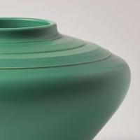 A Wedgwood Keith Murray (1892-1981) Designed Matt Green Vase UK, 1930s
