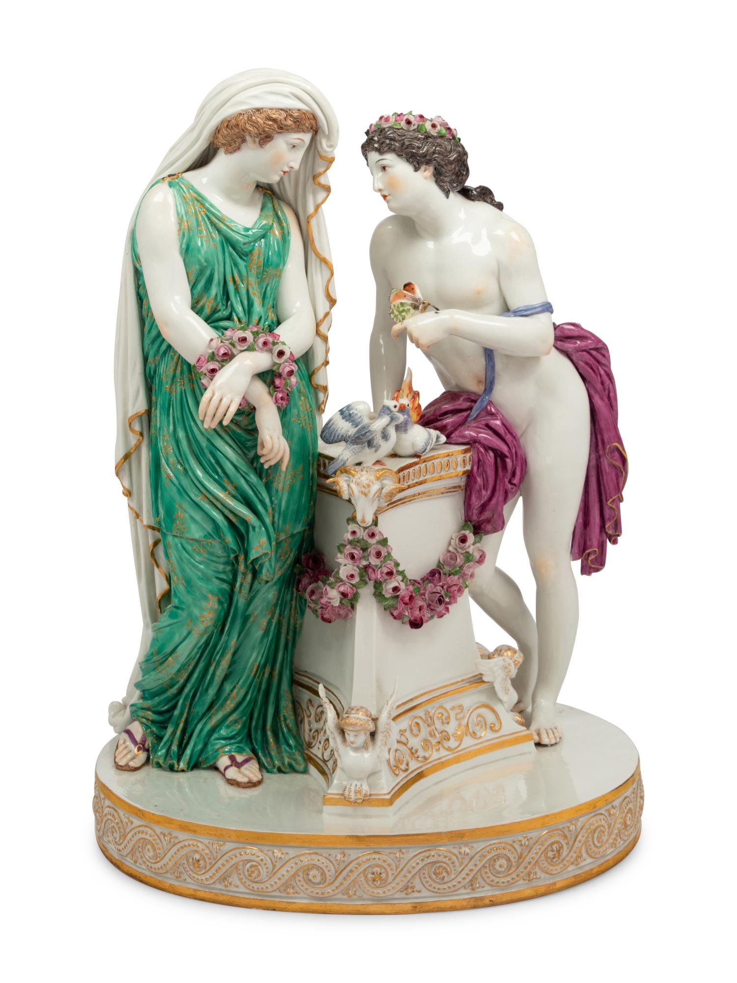 A Meissen Porcelain Figural Group