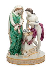 A Meissen Porcelain Figural Group