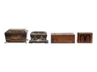 A Collection of Four Victorian Trinket Boxes