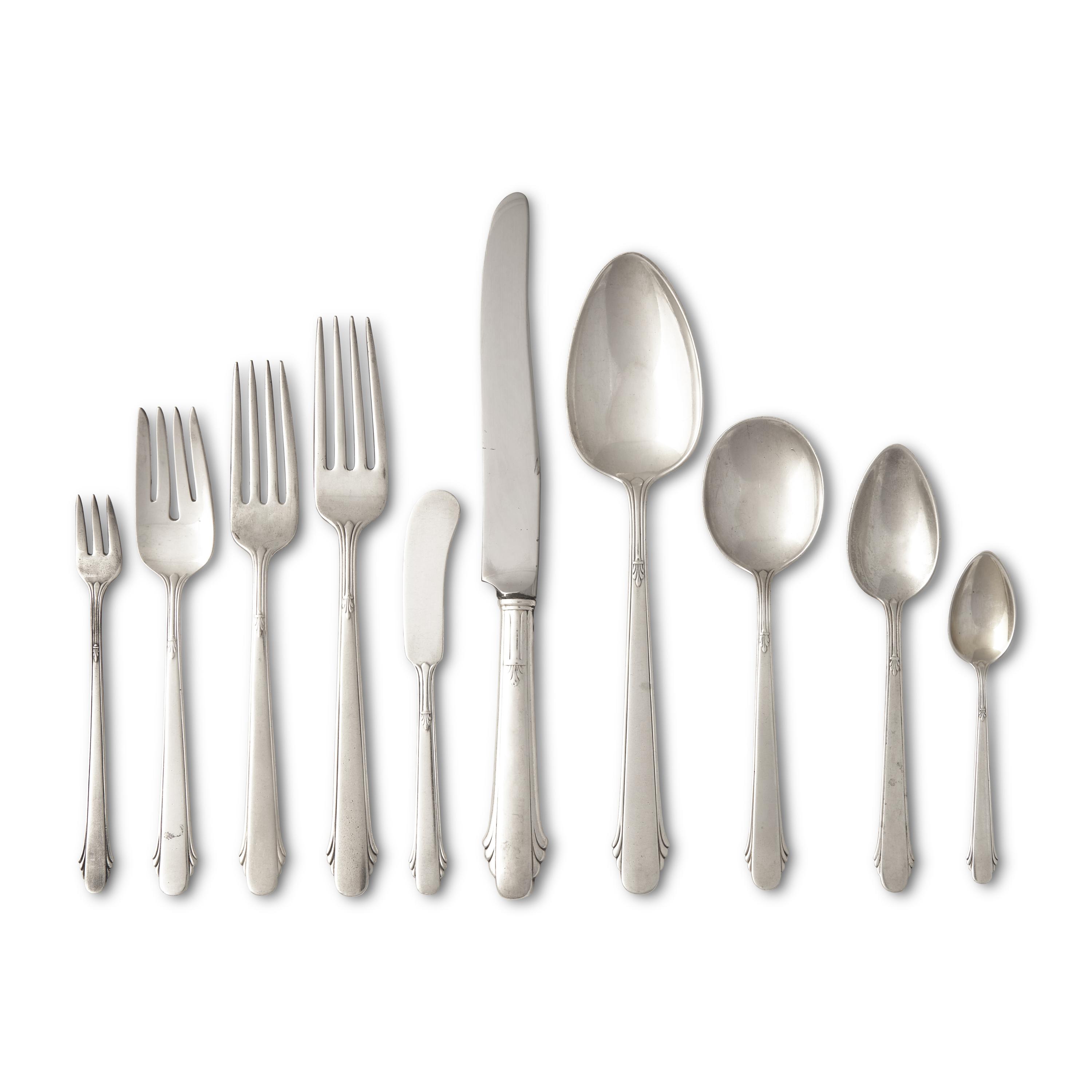 An American Silver Flatware Service