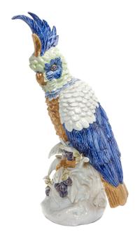 An Italian Porcelain Bird Height 18 3/4 inches.