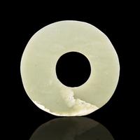 A Chinese Celadon Jade Bi Disc 青白玉壁