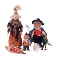 A Group of Vintage Toys, Including Steiff Dolls