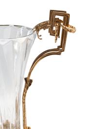 A French Gilt Bronze and Glass Three-Piece Garniture