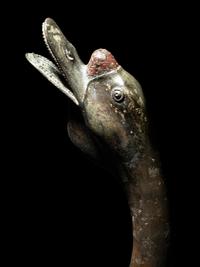 A Japanese Bronze Figure of a Goose