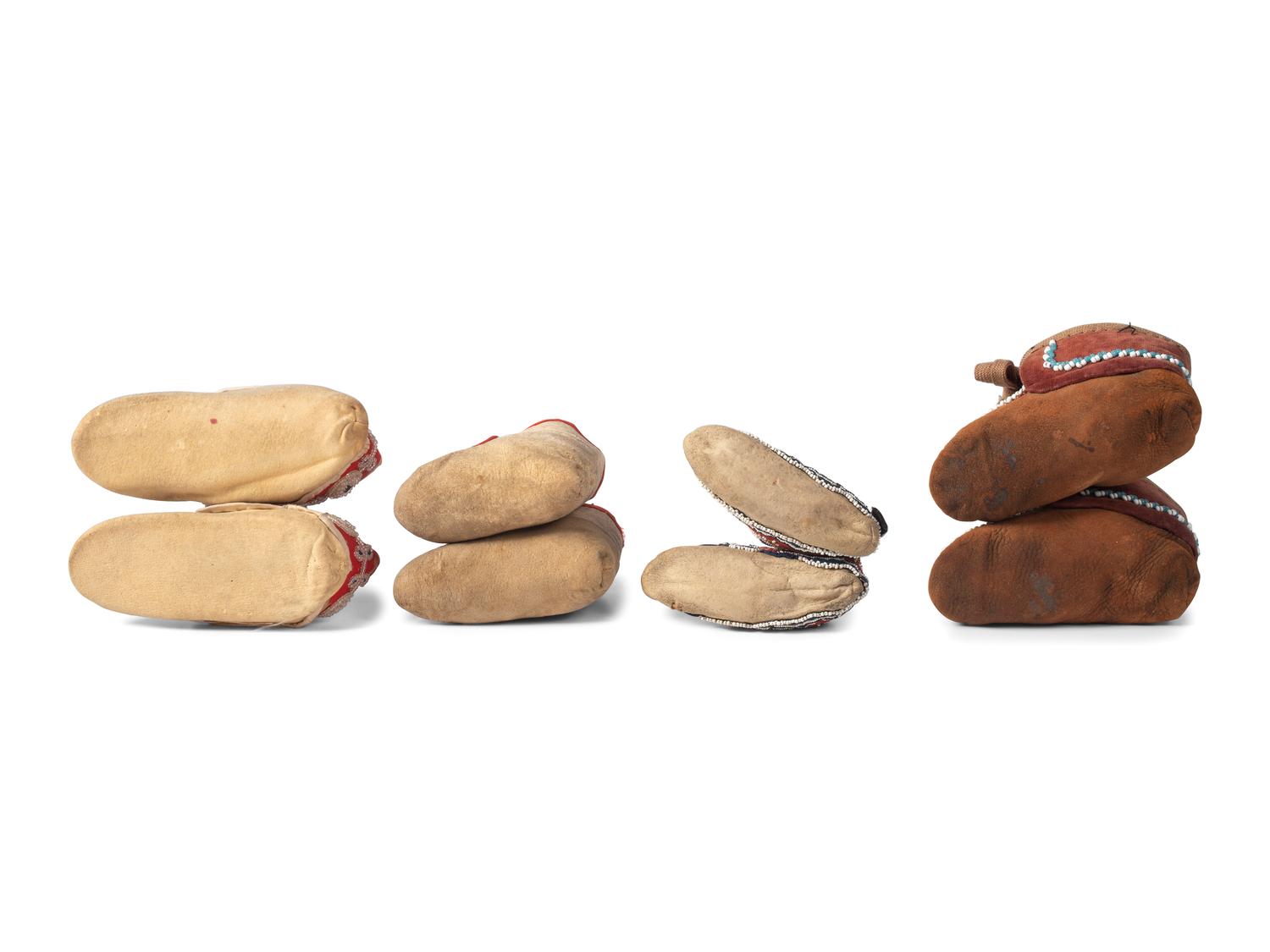 Micmac, Seneca, and Penobscot Infant Moccasins
