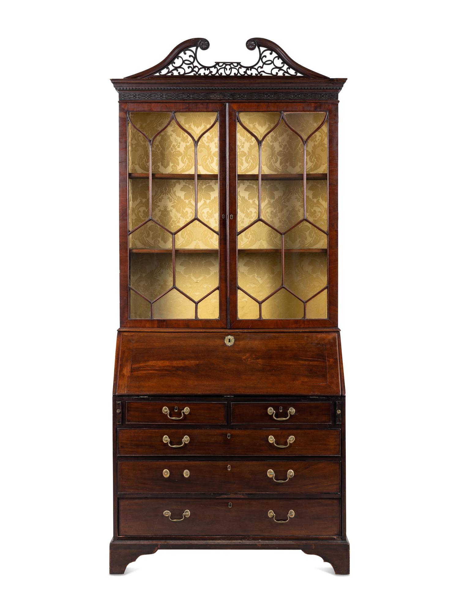 A George III Mahogany Secretary Bookcase