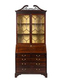 A George III Mahogany Secretary Bookcase
