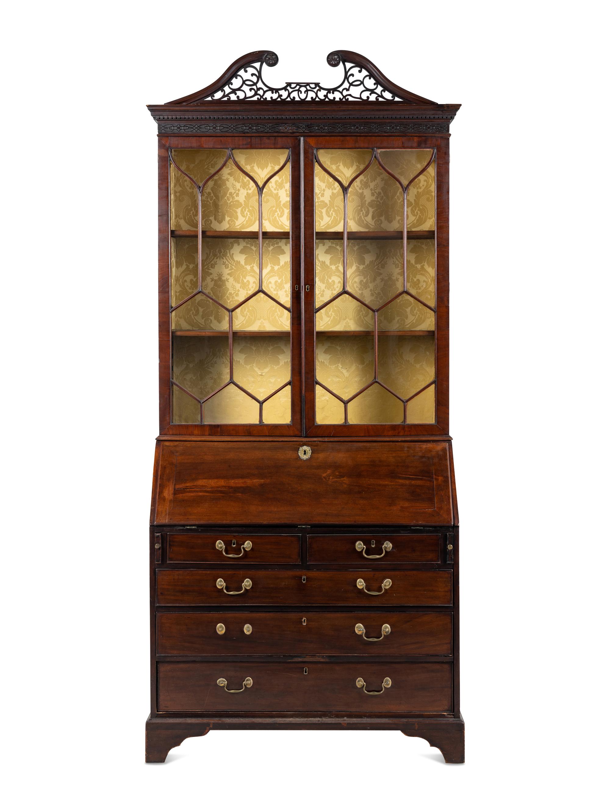 A George III Mahogany Secretary Bookcase