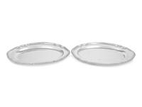 A Pair of George III Silver Meat Platters