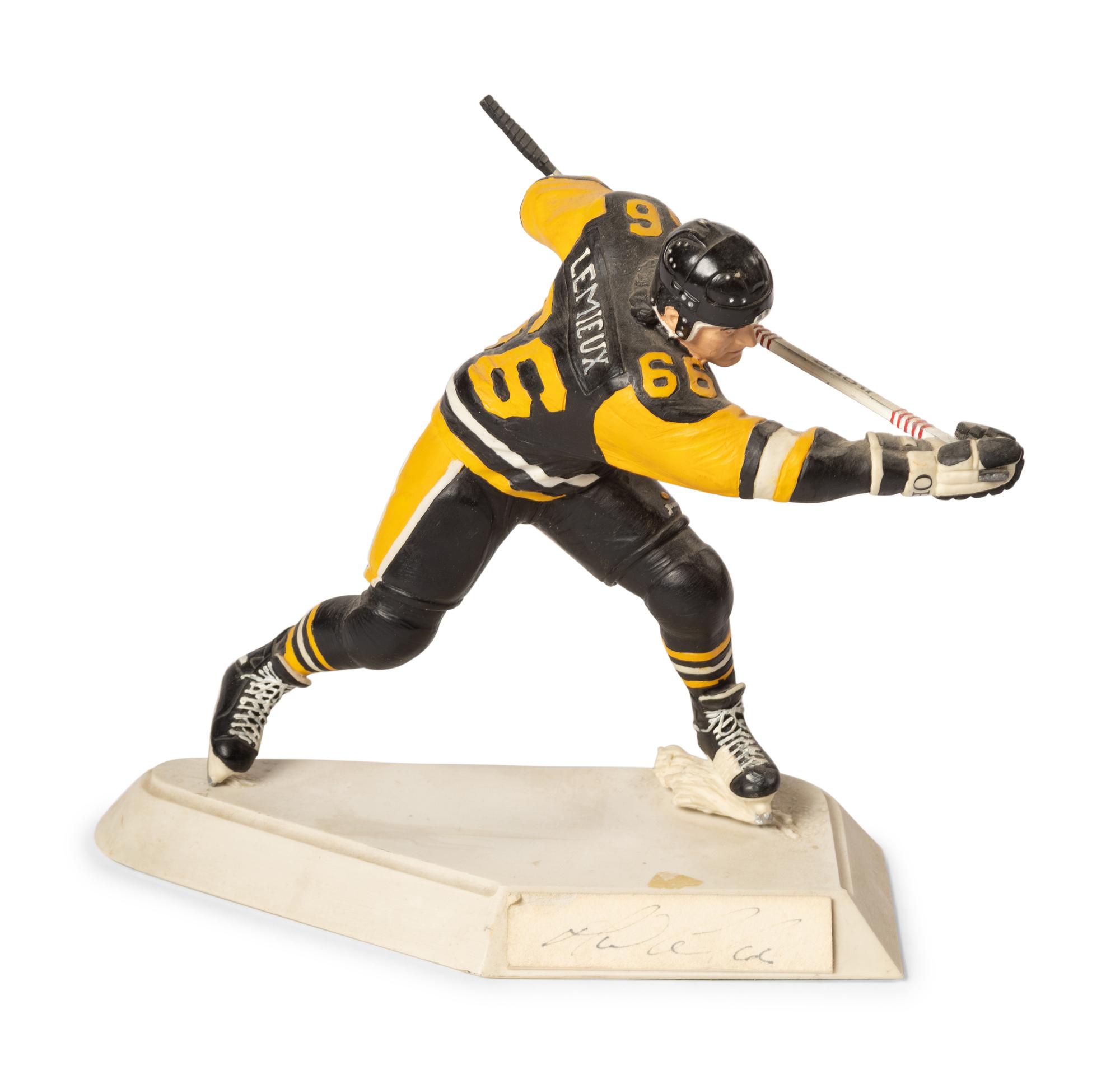 A Mario Lemieux Signed Autograph Salvino Figure,