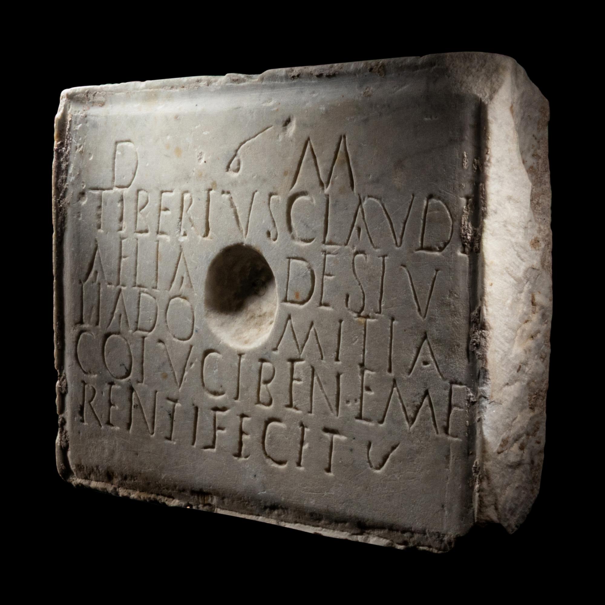 A Roman Marble Funerary Altar