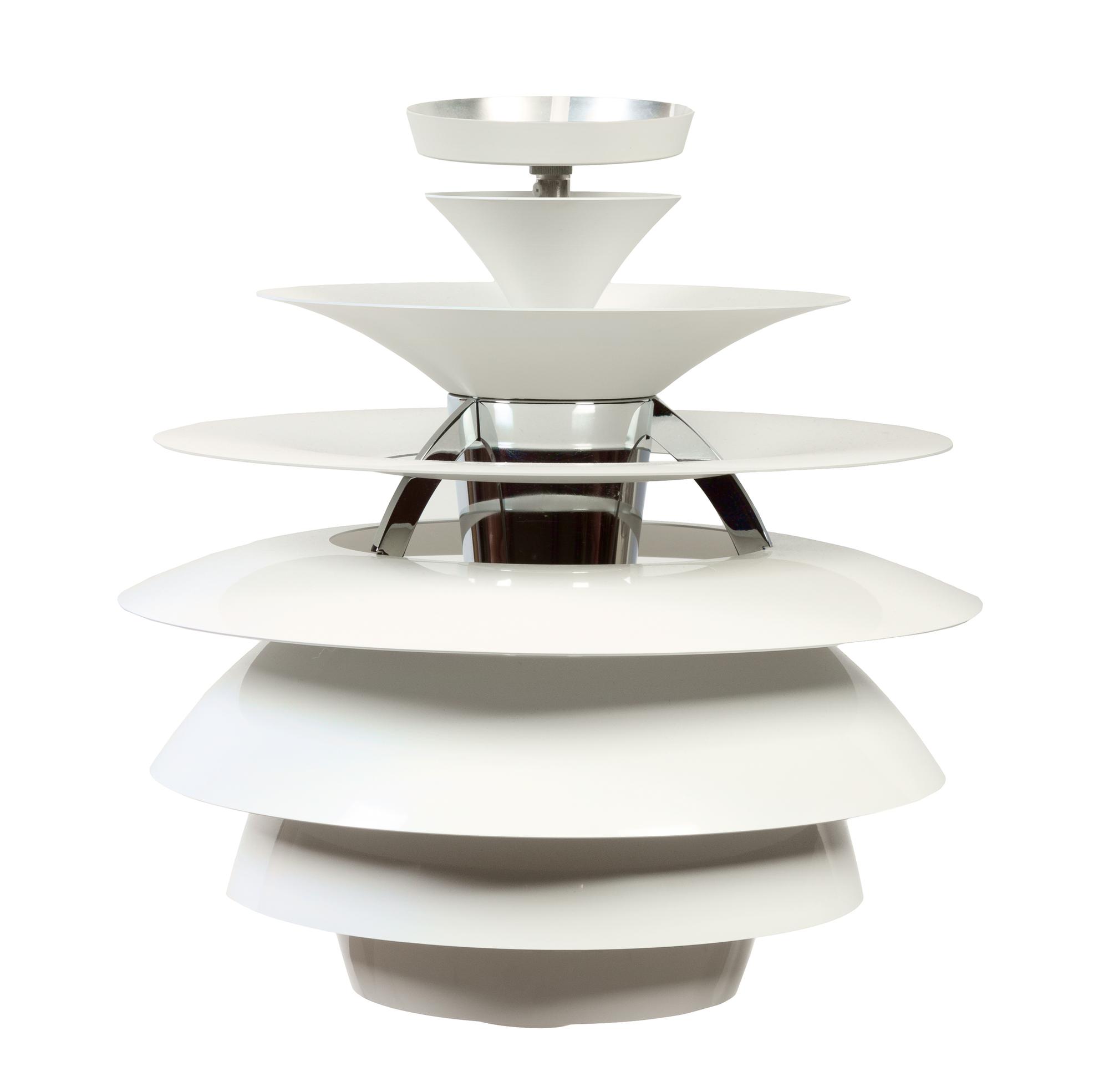 A Targetti Paulsen Snowball Light Fixture Height 15 inches.