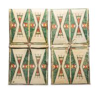 Reproduction Parfleche Envelopes, Matched Pair