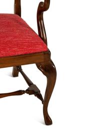 A Suite of Ten Queen Anne Style Mahogany Dining Chairs — 20th Century