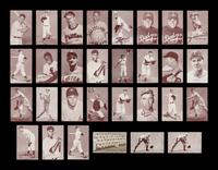 A Collection of 1950s Exhibit Baseball Cards Including Multiple Hall of Famers (62)