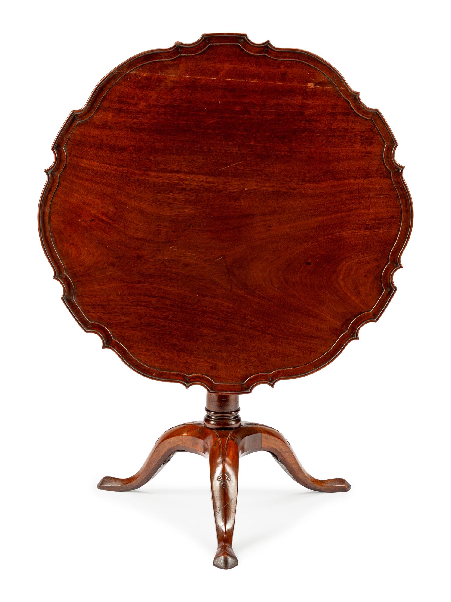 A George III Mahogany Tilt-Top Tea Table