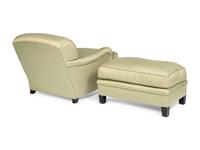 A Pair of Custom Celadon Green Silk Upholstered Armchairs
