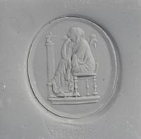 A Georgian Gold and Black Basalt Intaglio Stamp
