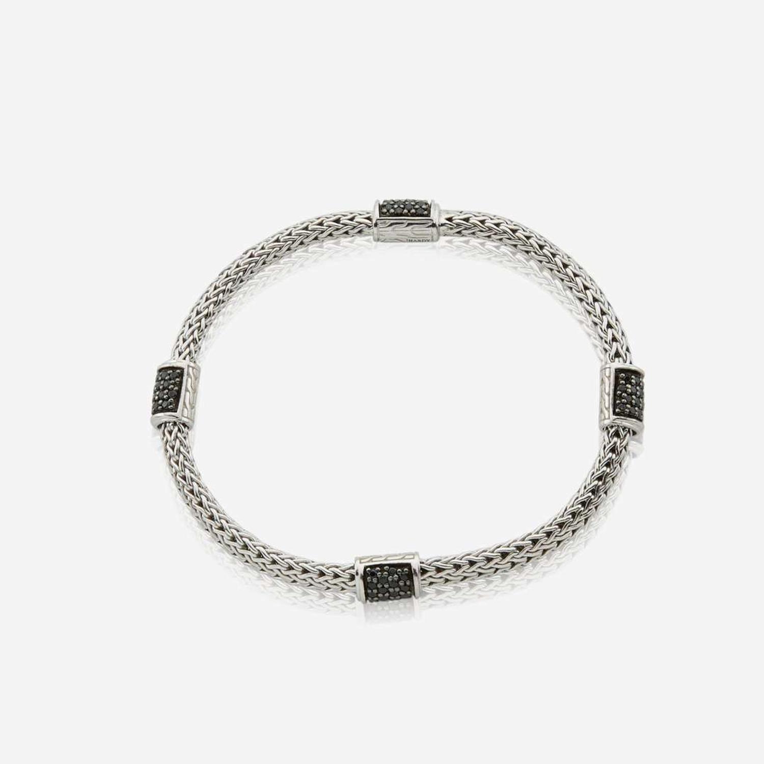 A collection of contemporary sterling silver jewelry, Ippolita, David Yurman, John Hardy